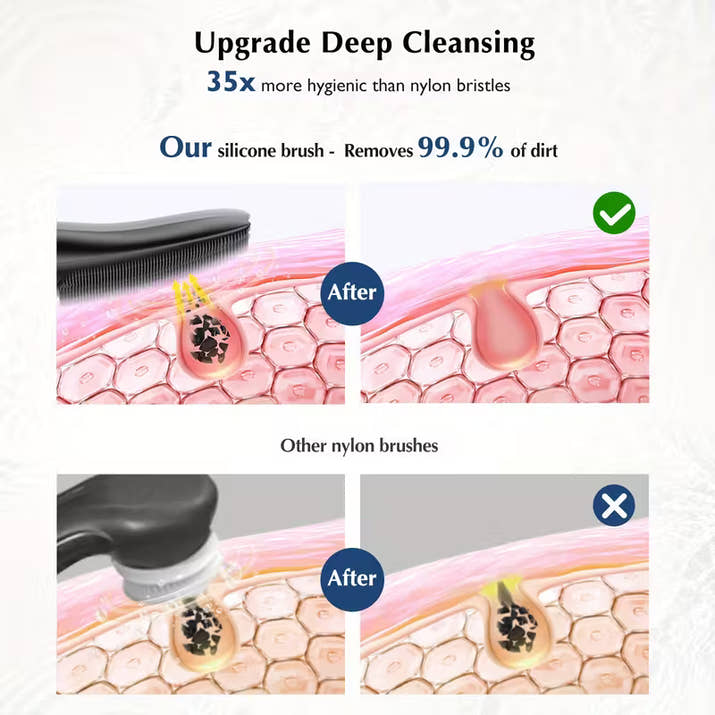 Cleansing Brush Silicone Face Scrubber:
